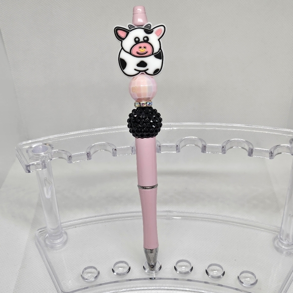 Highland Cows Galore Bling and Beaded Pen Black Ink - Picture 5 of 7